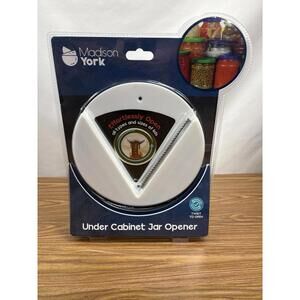 Kitchen Under Cabinet Jar Opener Stainless Steel Teeth 7" Diameter New